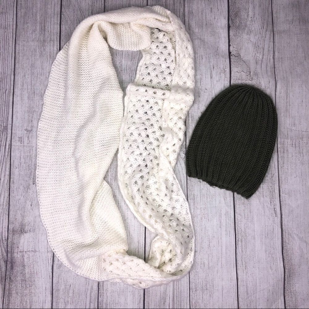 Charlotte Russe beanie and mixit infinity scarf